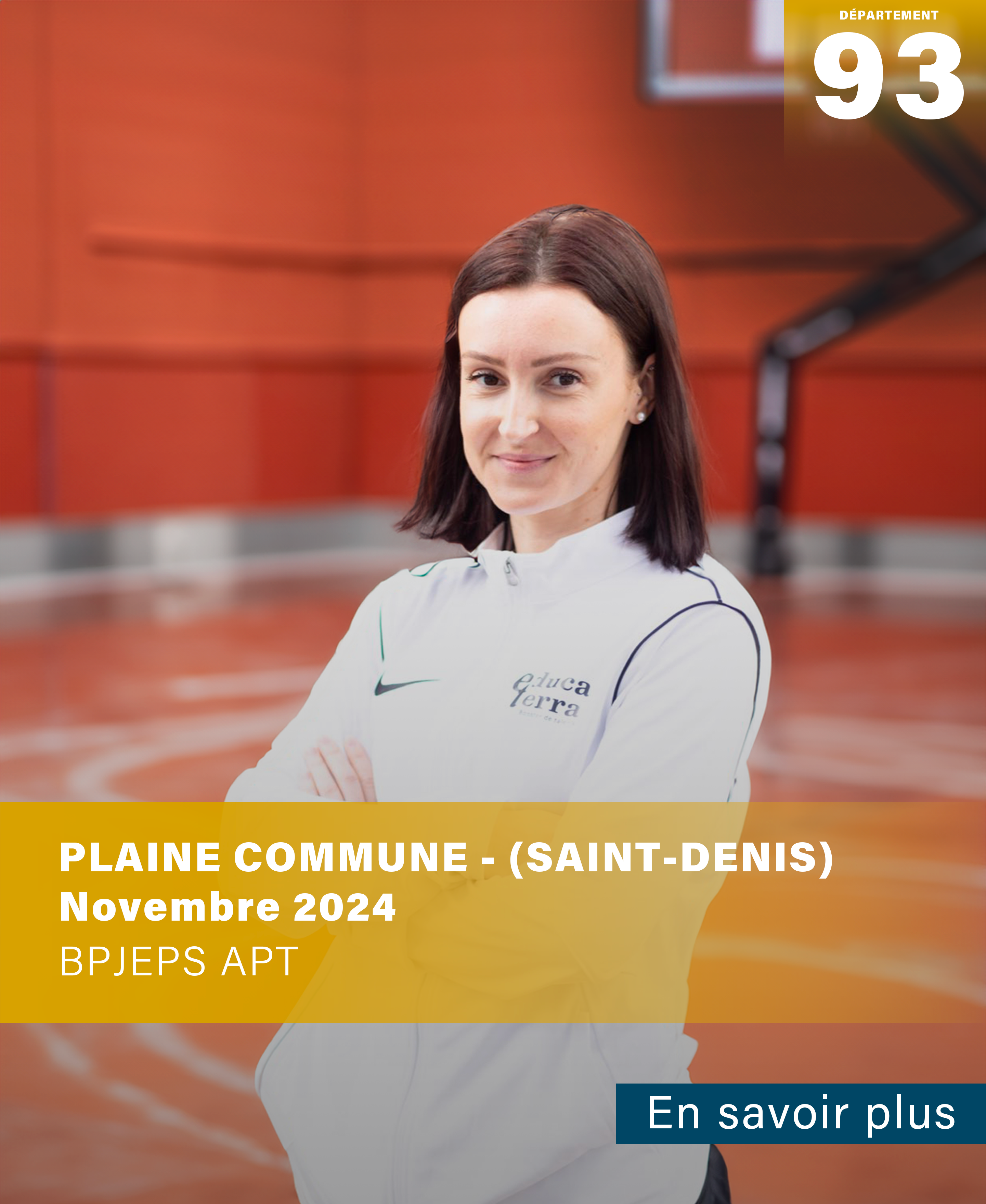 Formation BPJEPS APT plaine commune à Saint-Denis - Novembre 2024